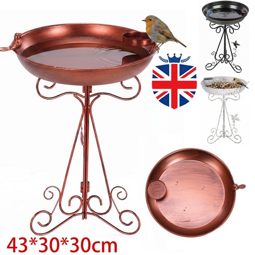 Metal bird bath - metal,