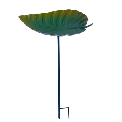 Removable leaf bird bath - leaf,