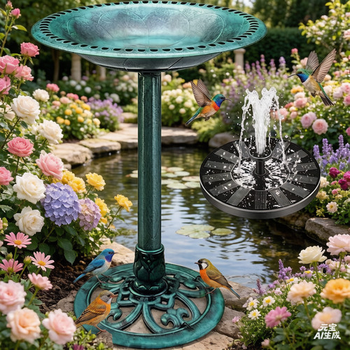 Outdoor patio garden - garden, bath