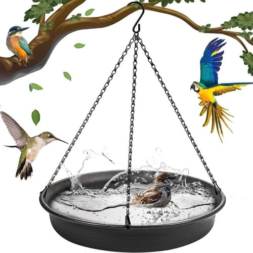 Hanging bird bath - bird, bath,