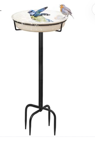 Garden bird bath 28in - bird,