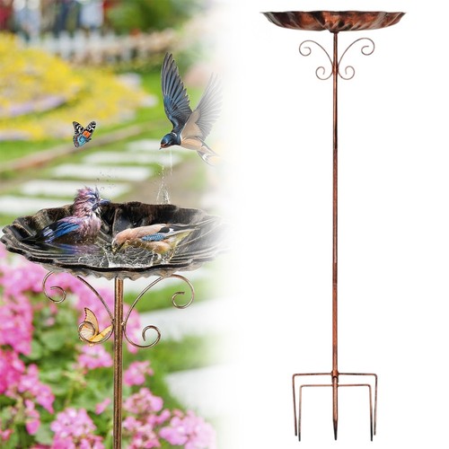Retro iron bird bath feeder - retro,