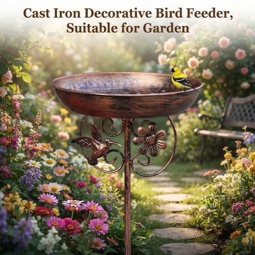 Metal garden bird - garden,