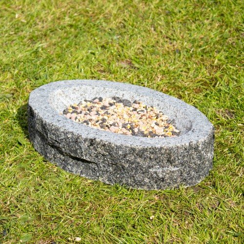Oval granite bird bath - oval, 4.2kg