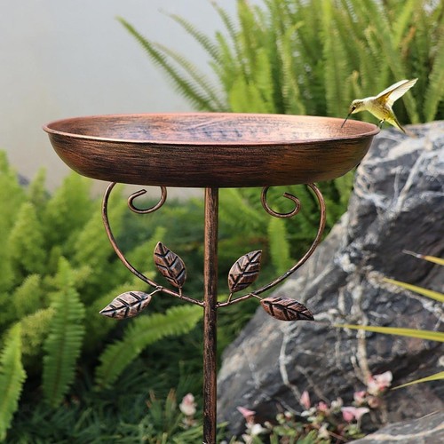 Standing bird bath - standing,