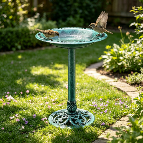 Outdoor bird bath - bird,
