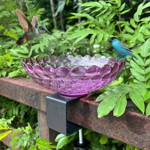 Sturdy garden bird bath metal - garden,